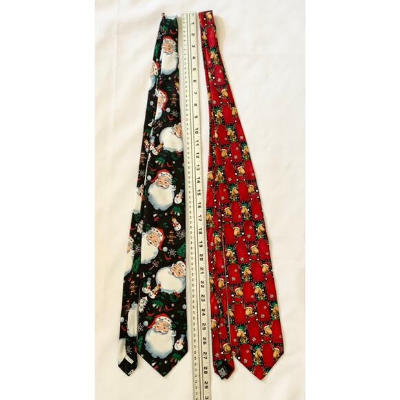 HALLMARK CHRISTMAS Neck Ties Santa Reindeer Festive Happy Holidays and Parties - Picture 5 of 10